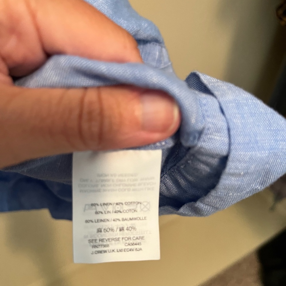 J. Crew Blue High Waist Shorts with Relaxed Fit - Picture 5 of 6